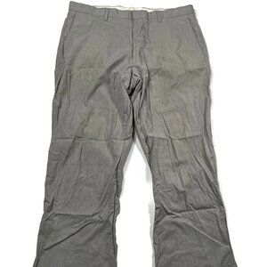 J Crew Striped Chino Pants Mens 33 x 32 Straight Cotton Gray